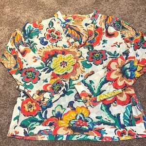 Floral Multicolor Blouse Tory Burch
